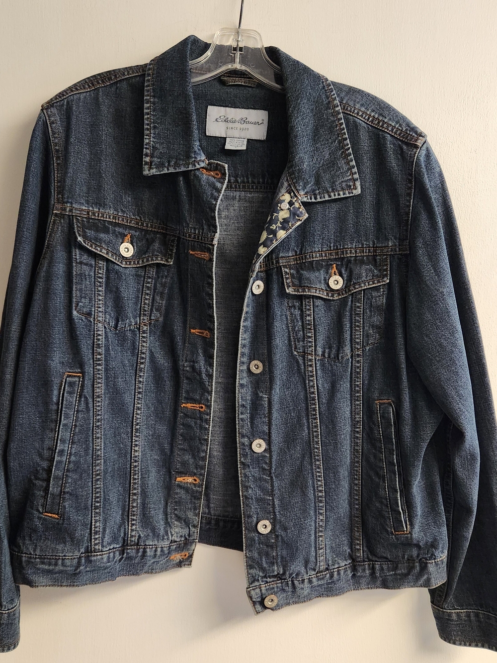 Eddie Bauer Blue Denim Trucker Jacket